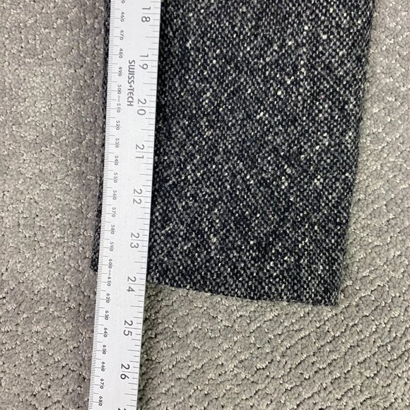 J. CREW Tweed Coat Overcoat Womens Medium Gray Wool Blend Thinsulate Insulated - Picture 13 of 15